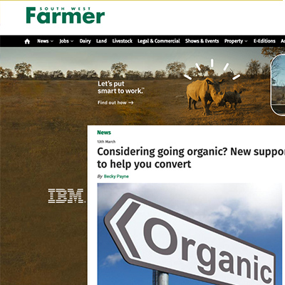 South West Farmer - Considering going organic?